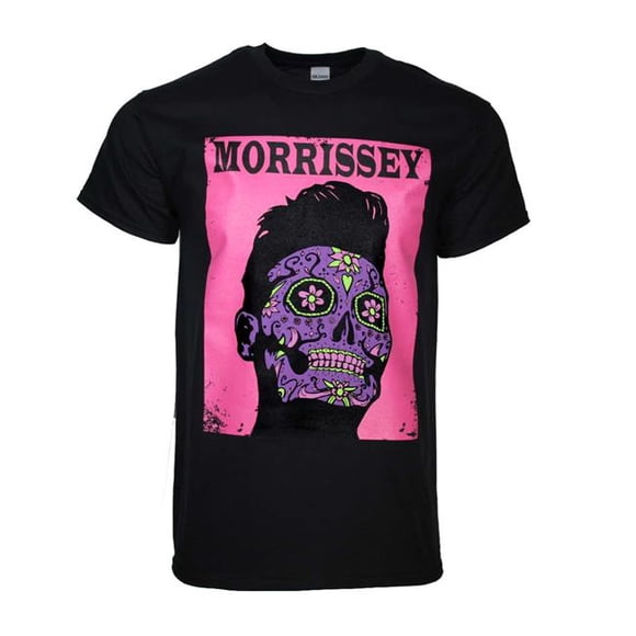 Manic Merch MAM-MMMFL05-S Mens Morrissey Day of the Dead T-Shirt, Black - Small
