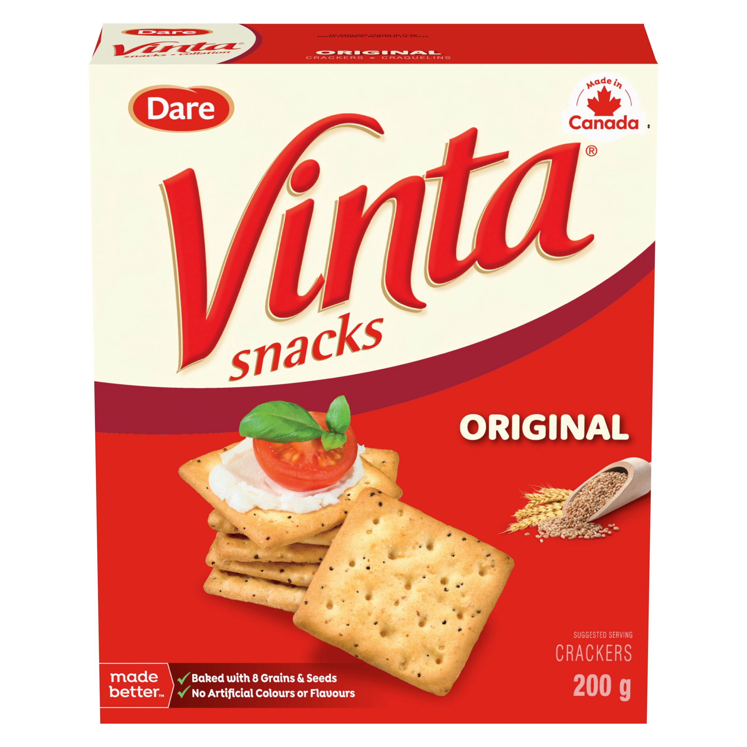 Vinta Snacks Original Crackers, Dare