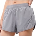 thumbnail image 1 of Yuyuzo Womens Workout Shorts High Waisted Athletic Running Active Sweat Shorts with Zipper Pockets, 1 of 3