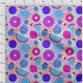 thumbnail image 4 of oneOone Velvet Fuschia Pink Fabric Tropical Fruit Sewing Craft Projects Fabric Prints By Yard 58 Inch Wide, 4 of 5