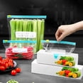 thumbnail image 4 of Thickened Food Preservation Sealing Bags | Resealable Zipper Plastic Storage Bags | Leakproof Freezer Bags for Locking in Freshness | Household Kitchen Freezer Organization for Produce, Snacks,, 4 of 7