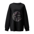 thumbnail image 4 of Pompotops Sweat-Shirt Ample à Manches Longues en Polaire pour Femmes, 4 of 6