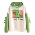 thumbnail image 2 of TIMIFIS Women's Casual Long Sleeve Drop Shoulder Oversized Pullover Hoodie Sweatshirt TopsFall, 2 of 7