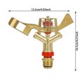 thumbnail image 2 of Heavy Duty Alloy Nozzle Sprinkler with Full 360 Rotation for Efficient Garden and Patio Irrigation System, 2 of 6