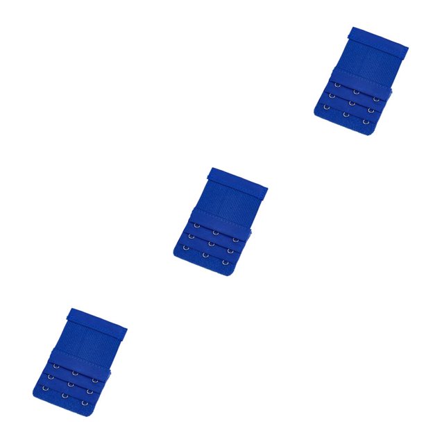 Baohd Rallonge de Bretelle de Soutien-Gorge Boucle 3 Rangées 3 Crochets Femmes Multicolore Bande Allongée Lingerie Remplacement sous-Vêtements Bleu royal 3Ensemble