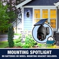 thumbnail image 3 of Bell + Howell Bionic Spotlight Extreme Black 2 Pack 360° Adjustable 250 Lumen Solar Powered Motion Sensor Outdoor Security Light Weatherproof, 3 of 8