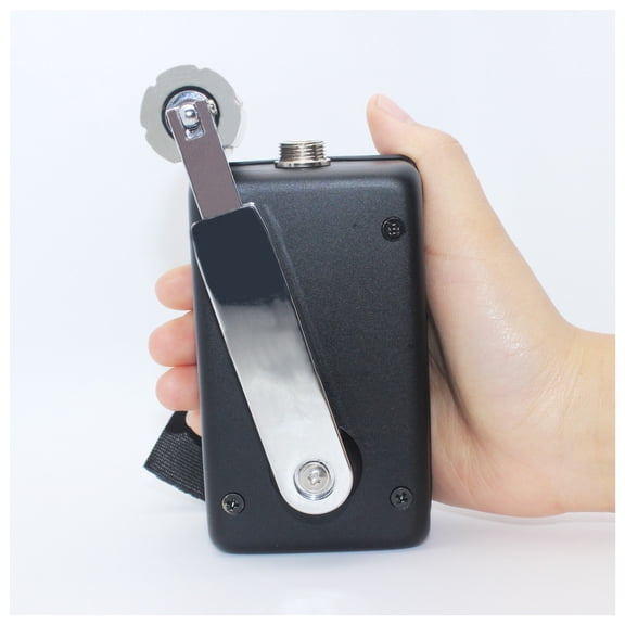 Générateur à Manivelle Portable à Haute Efficacité 30 W Petite Dynamo Chargeur d'Urgence Extérieur, Pratique et Lumineux