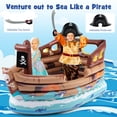 thumbnail image 4 of Costway Maisonnette de Jeu Navire Pirate Gonflable avec Moteur Intégré Épée Jouet Gonflable, 4 of 10