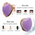 thumbnail image 4 of 3/5 PCS Makeup Sponge Set Makeup Puff Beauty Foundation Blend Sponge Multicolor Beauty Makeup Egg Basic Mixing Sponge Random Color Rose red light blue pink green milk tea color, 4 of 6