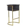 thumbnail image 1 of Maluma II Black PU Counter Stool modern and comfort design, 1 of 1