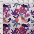 thumbnail image 3 of oneOone Cotton Poplin Purple Fabric Tropical Craft Projects Decor Fabric Printed By The Yard 42 Inch Wide, 3 of 5