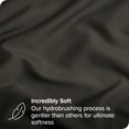 thumbnail image 3 of Bare Home Body Pillowcase - Zipper Closure - Ultra Soft - Double Brushed - Forged Iron Gray, 3 of 7