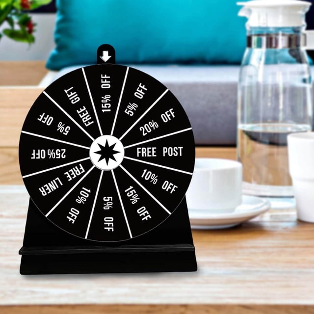 Turntable Drinking Wheel Fortune Game Tabletop Game for KTV Game Rotating Wheel Party Carnival