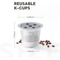 thumbnail image 2 of Tasses K Réutilisables en Acier Inoxydable pour&, K-Cups Rechargeables à Cinq Trous, Dosettes Filtrantes en Acier Réutilisables pour Cafetière K eurig, Lot de 2 SSKCUP-2, 2 of 5