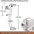 thumbnail image 3 of 2.5 Inch Curtain Trim Clips Vertical Blind Positioning Clips, Transparent Plastic Curtain Accessories for Window Treatments, Hidden Curtain Holders for Home Shop, 12 Per Pack, 3 of 6