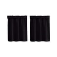thumbnail image 1 of pdqouc 2PCS Solid Color High Precision Through The Rod Small Curtain American Shade Decoration Kitchen Coffee Short Curtain for Windows Doors Shades for Home Nursery Bedroom Kitchen Bathroom, 1 of 3