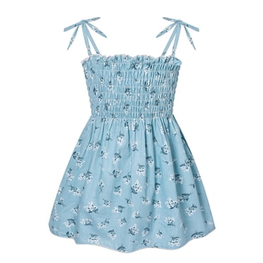Tenues d'Été pour Filles Robes Trapèze Robe d'Été pour Filles Robe Ado 4-5 Ans