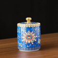 thumbnail image 2 of Enamel Ceramic Tea Caddy Tea Canister Tea Storage Container Tins Jar with Airtight Lid Water-proof Tank for Tea  Coffee  Herb  Sugar  Spice  Nuts, 2 of 2