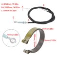 thumbnail image 3 of EIGTHTAIL 4in Rear Brake Band Pins Kit with 1.55m Throttle Pull Cable for Go Kart Yard Cart Mini Bike ATV, 3 of 7