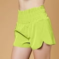 thumbnail image 2 of Timegard Workout Shorts for Women Quick Dry High Waisted Smocked Athletic Lightweight Gym Running Shorts, 2 of 6