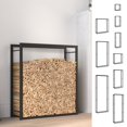 thumbnail image 4 of vidaXL Support de Rangement pour Bûches de Bois, Support Empilable en Acier Noir Mat, 4 of 6