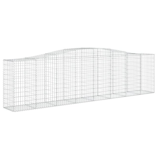 vidaXL Panier à Gabions Arqué pour Fleurs en Fer Galvanisé