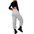 thumbnail image 3 of Innerwin Jogger Pants With Pockets Women Trousers Sports Solid Color Lounge Sweatpants Grey S, 3 of 4