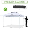 thumbnail image 3 of AVAWING 12x12 ft 39 lbs Pop-up Canopy Tent-Easy Setup & UV Protection for Outdoor Events, White, 3 of 8