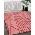 thumbnail image 3 of Ahgly Company Tapis d'Intérieur Rectangulaire Transitionnel Lavable à la Machine, Corail Clair Rose, 7 Pieds x 10 Pieds, 3 of 7