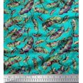 thumbnail image 1 of Soimoi Cotton Poplin Fabric Leaves & Texture Decor Fabric Printed Yard 56 Inch Wide, 1 of 2