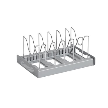EGNMCR Gadgets de Cuisine, Accessoires de Cuisine Support d'Organisateur de Casseroles Extensible Organisateur de Casseroles pour Armoire Couvercle de Casserole avec Compartiment Ajustable pour Armoire de Cuisine Batterie de Cuisine Cuisson Grille à Frire Support d'Organisateur de Casseroles