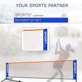 thumbnail image 2 of ZheElen Polyester Wide Application Tennis Net Enjoy Multi-sport Fun Anywhere Tennis Multi-purpose Net Robust As Shown 1Set, 2 of 6