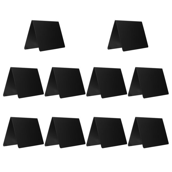 OULII 10Pcs Chalkboard Signs Tabletop Black PVC Message Board for Birthday