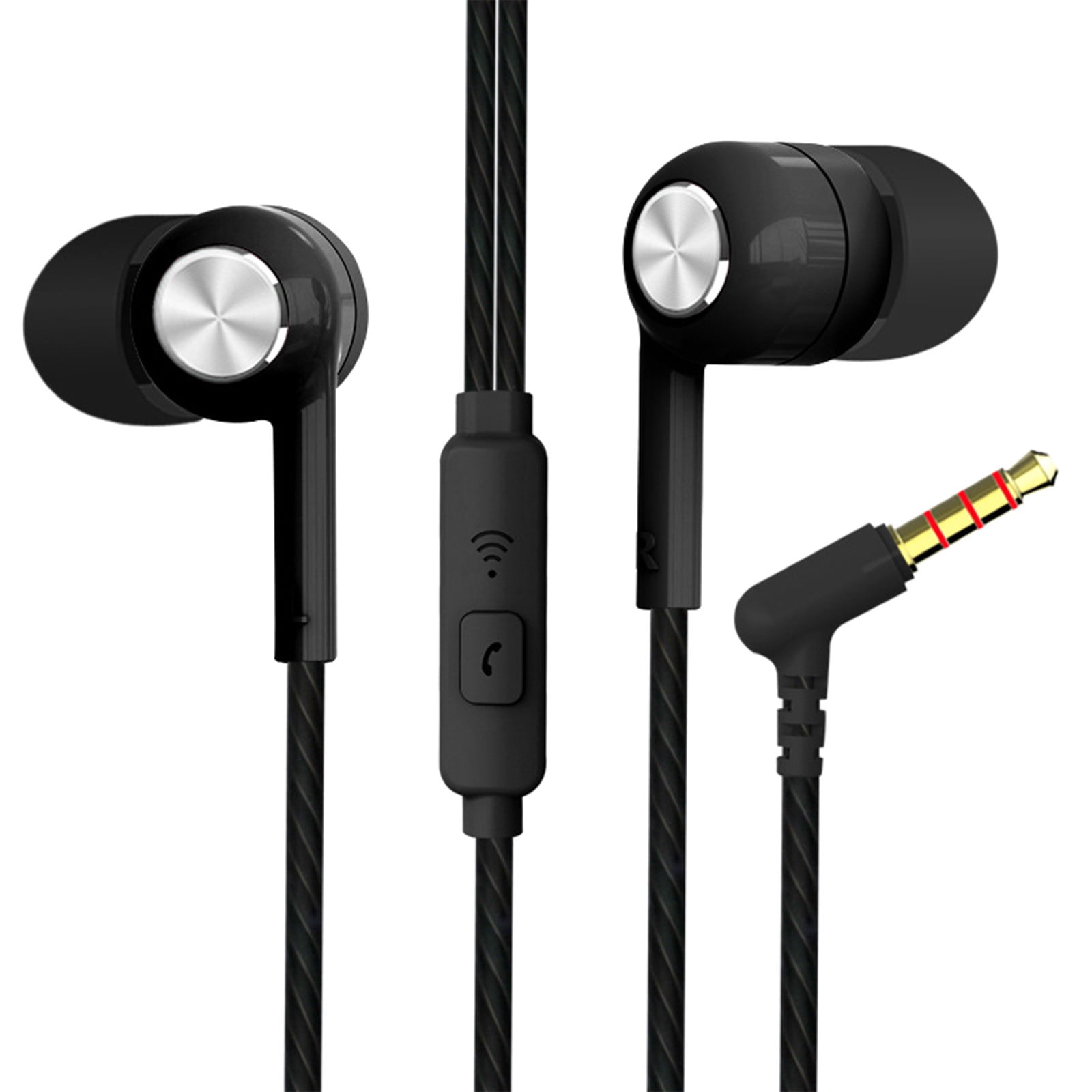 Earphones In Ear Headphones with Microphone 3.5mm Wired Stereo Earbuds