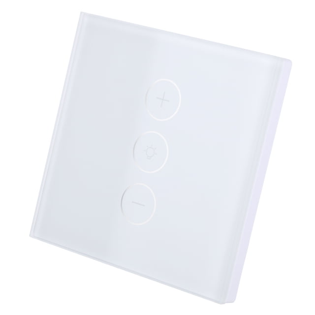 Smart Dimmer Switch, Stepless Brightness Touch Control Smart Dimmer Switch for Household White,Black