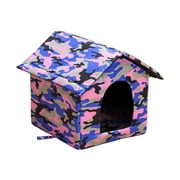 LSLJS Outdoor Waterproof Oxford Cloth Kennel Cat Kennel Dog Bed Pet Bed Stray Cat Kennel Pet