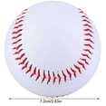 thumbnail image 3 of thinson Ballon de Base Blanc 9 Pouces Baseball Pratique Entraînement Softball Sport Jeu d'Équipe PVC, 3 of 7