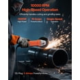 thumbnail image 2 of VEVOR Angle Grinder 5" 10A Electric Grinder Power Tool 10000RPM High-Speed, 2 of 9