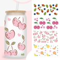 thumbnail image 2 of UV DTF Transfers Glass Bottle Stickers Waterproof Cartoon DIY Decals Cute M4X8, 2 of 8