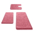 thumbnail image 2 of Qonioi Memory Foam Bathroom Rug Set, 3-Piece Non-Slip Velvet Bath Mat, Super Absorbent Bathroom Rugs for Shower, Tub, and Sink, 2 of 7