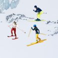 thumbnail image 4 of HILABEE 3 Pcs Peint à la Main 1/64 Modèle Miniature Ski Figurines Table Micro Paysage C, 4 of 9