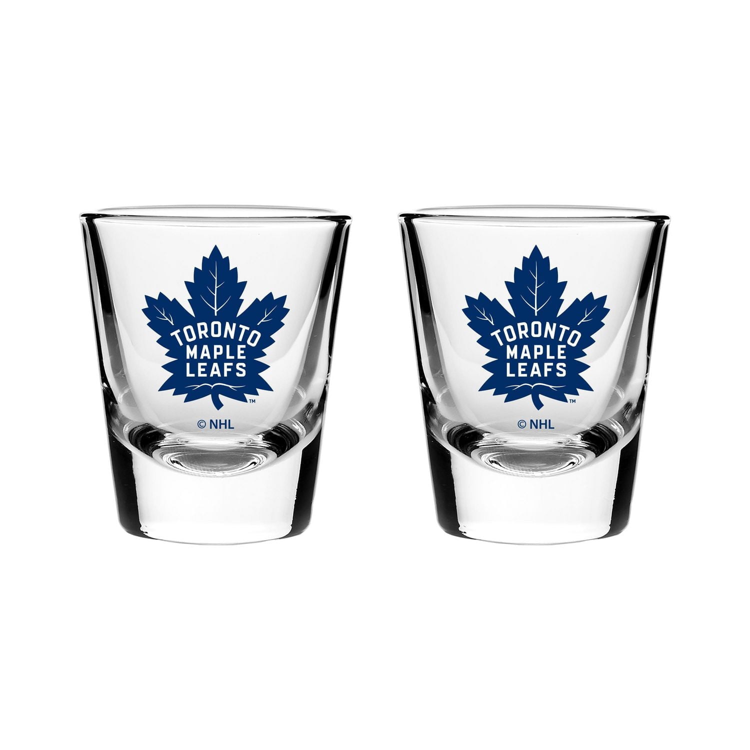 2 VERRE À SHOT SOUS LICENCE OFFICIELLE LNH TORONTO MAPLE LEAFS