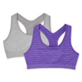 thumbnail image 1 of George Girls' Racerback Bras 2-Pack, 1 of 1