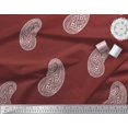 thumbnail image 2 of Soimoi Rayon Crepe Fabric Paisley Block Decor Fabric Printed Yard 46 Inch Wide, 2 of 3