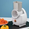 thumbnail image 3 of LEEYNEER Kitchen Drum Electric Multi-function Vegetable Potato Shredder  Rotary Cheese Grater Shredder  Round Food Slicer Vegetable Shooter Potato Hashbrown Grinder for Nut  Carrot  Radis, 3 of 7