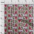 thumbnail image 1 of oneOone Polyester Lycra Fabric Leaves & Floral Block Printed Fabric 1 Yard 56 Inch Wide, 1 of 4