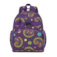 thumbnail image 1 of Floral Boho Vintage Retro Adjustable Padded Straps Student Backpack Chest Strap Large Capacity Durable School Backpack, 1 of 2