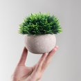 thumbnail image 4 of Artificial Plant Potted Lifelike Round Fake Greenery Plant Faux Plant Decoration, 4 of 10