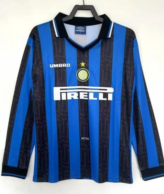 Inter Milan Home 1997-98 Soccer Retro Jersey LS