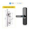 thumbnail image 2 of Door Lock, TTlock App Smart Fingerprint Door Lock Smart Digital APP Keypad Code Keyless Electronic Door Lock ,Easy to Install, 2 of 5